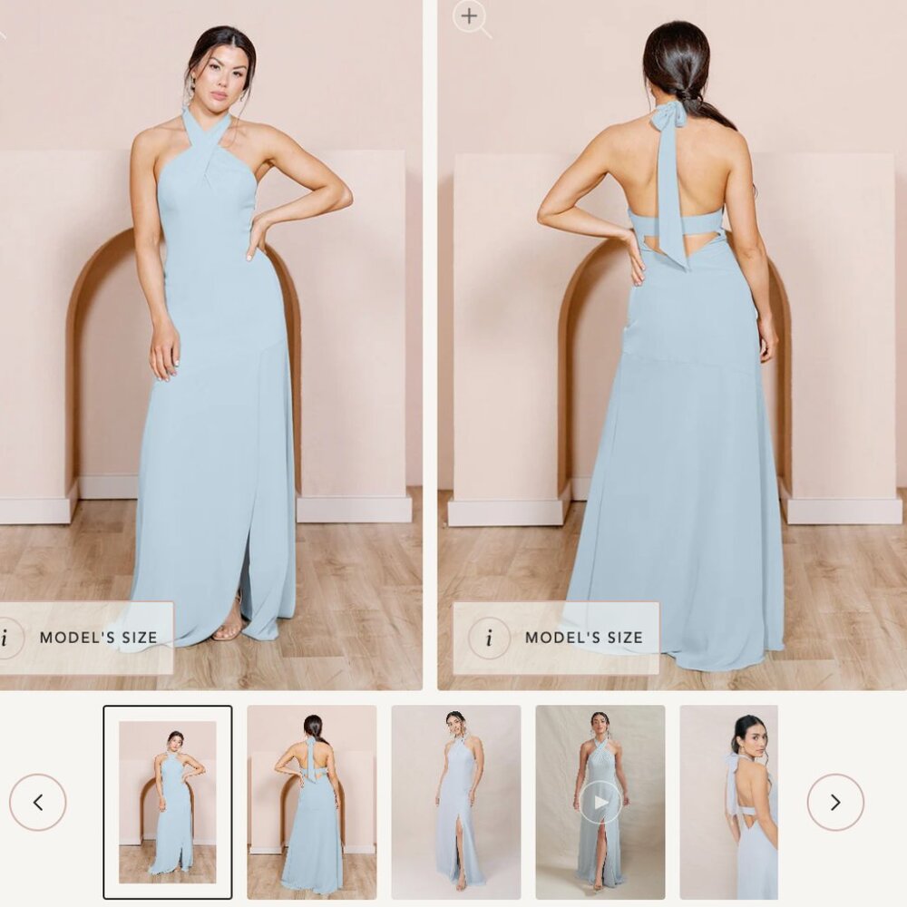 Revelry Athena Chiffon Dress